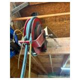 Air hose and reel buyer must remove