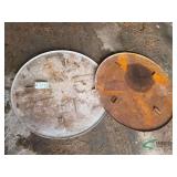 (2) 32" Power trowel pans