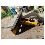 Skid steer post pounder