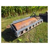 Skid steer mount vibratory roller