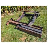 Homemade skid steer wood splitter