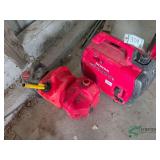 Honda 2000 Watt generator and 2 gas cans
