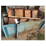 Steel bin of misc. wall forms