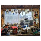 Contents of bench and wall