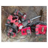 Numerous Bauer battery powered tools