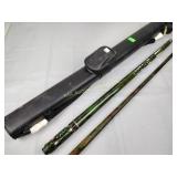 Pool cue stick with carrying case