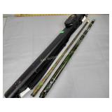 Pool cue stick with carrying case