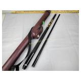 Pool cue stick with carrying case