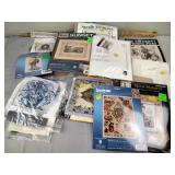Counted cross stitch craft projects, assorted