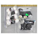 Maxi lock serger thread, white and black, Some