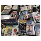 VHS movies including Nightmare before Christmas,