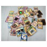 Yu-Gi-Oh cards and a few Pokémon cards