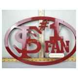 Seminoles #1 fan metal hanging sign
