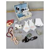 Jewelry including bracelet, earrings, necklaces,