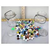 Marbles, jars