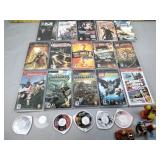 PSP games and empty cases, games including Lego