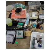 Crystal train votive holder, picture frames,