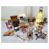 Vintage doll house furniture