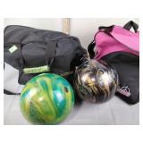 (2)  Bowling balls and bags