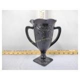 Two-handled onyx vase