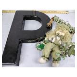 Plastic Letter P, welcome sign