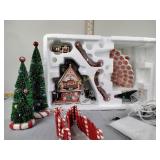 Department 56 Sweet Rock candy house with trees