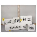 Department 56 sleigh and eight tiny reindeer,