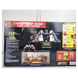 Combo deep dome dual lamp fixture, new in box