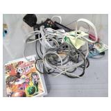 Game controllers, electrical gaming cords, wii