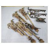 Metal curtain brackets