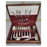 Gorham silverplate Flatware set in case