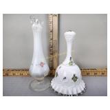 Fenton vase and Bell