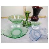 Glass Dishes, Sundae glass, salt and pepper