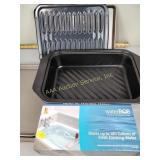 Sheet pans, broiler pan, roasting pan