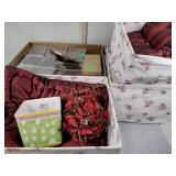 Speaker, small plastic display cases, planter,