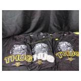 T-shirts (3), size large, Thug