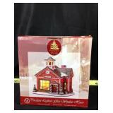 Enchanted Forest porcelain lighted glass window