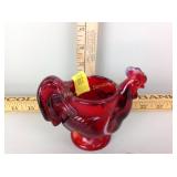 Vintage Imperial olden end of day ruby red slag