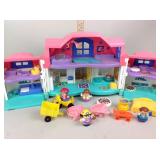 Fisher Price Little People toy house with people