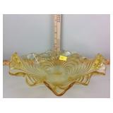 Vaseline glass yellow bowl/candy dish