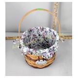 Longaberger 1996 sweet pea basket combo with
