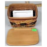 Longaberger 1994 recipe card basket plastic