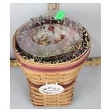 Longaberger 1998 Snapdragon woven bucket