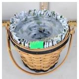 Longaberger 1999 daisy everything basket with