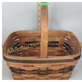 Longaberger 1991 plain basket with plastic