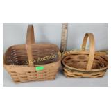 (2) Longaberger 1988 baskets