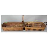 (2) Long Longaberger baskets