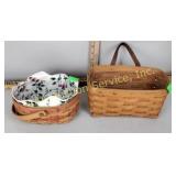 (2) Longaberger medium key basket 1997