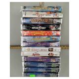 VHS tapes factory sealed such as Annie, Winnie