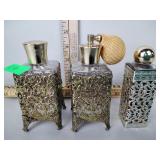 3-piece perfume vanity set, good condition